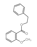 Benzoic acid,2-methoxy-, 2-phenylethyl ester structure