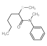 N-methyl-2-methylsulfanyl-N-phenyl-hexanamide Structure