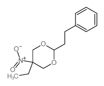 1,3-Dioxane,5-ethyl-5-nitro-2-(2-phenylethyl)- structure