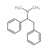 N,N-dimethyl-1,2-diphenylethanamine结构式