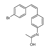 N-[4-[(E)-2-(4-bromophenyl)ethenyl]phenyl]acetamide结构式