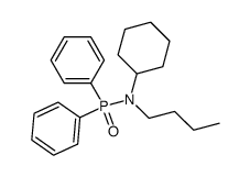 N-butyl-N-cyclohexyl-P,P-diphenylphosphinic amide Structure