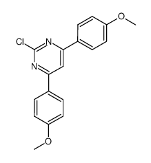 2-chloro-4,6-bis(4-methoxyphenyl)pyrimidine结构式