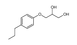 3-(p-Propylphenoxy)-1,2-propanediol结构式