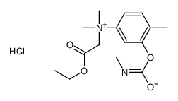 (2-ethoxy-2-oxoethyl)-dimethyl-[4-methyl-3-(methylcarbamoyloxy)phenyl]azanium,chloride Structure