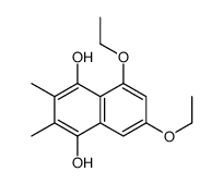 5,7-diethoxy-2,3-dimethylnaphthalene-1,4-diol Structure