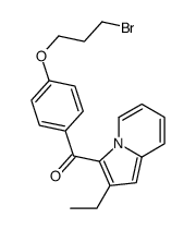 [4-(3-bromopropoxy)phenyl]-(2-ethylindolizin-3-yl)methanone结构式