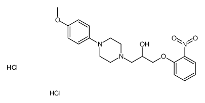 1-[4-(4-methoxyphenyl)piperazin-1-yl]-3-(2-nitrophenoxy)propan-2-ol,dihydrochloride Structure