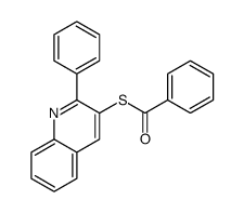 S-(2-phenylquinolin-3-yl) benzenecarbothioate结构式