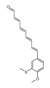 9-(4-methoxy-3-methylsulfanylphenyl)nona-2,4,6,8-tetraenal Structure