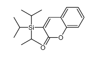 3-tri(propan-2-yl)silylchromen-2-one结构式