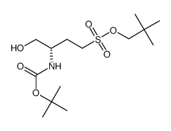 (2,2-dimethylpropyl)-3-tert-butoxycarbonylamino-4-hydroxy-butane-1-sulfonate Structure