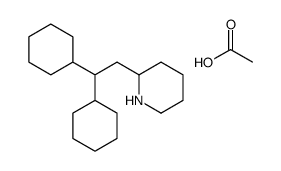 acetic acid,2-(2,2-dicyclohexylethyl)piperidine Structure