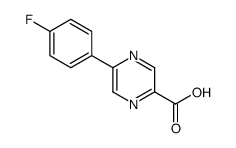 5-(4-fluorophenyl)pyrazine-2-carboxylic acid结构式