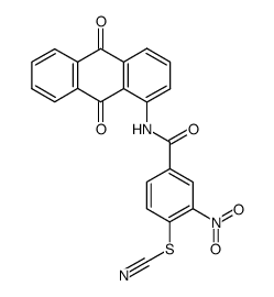 N-(1-Anthrachinoyl)-3-nitro-4-thiocyan-benzamid Structure
