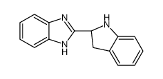 2-[(2S)-2,3-dihydro-1H-indol-2-yl]-1H-benzimidazole结构式