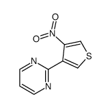 2-(4-nitrothiophen-3-yl)pyrimidine结构式