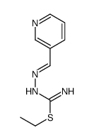 ethyl N'-(pyridin-3-ylmethylideneamino)carbamimidothioate结构式