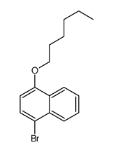 1-bromo-4-hexyloxynaphthalene Structure