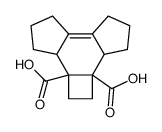 1,2,2a,2b,3,4,5,6,7,8,8a,8b-dodecahydrocyclobuta[e]-as-indacene-2a,8b-dicarboxylic acid Structure