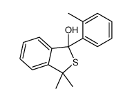 3,3-dimethyl-1-(2-methylphenyl)-2-benzothiophen-1-ol Structure