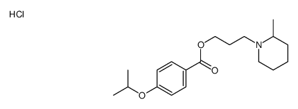 3-(2-methylpiperidin-1-ium-1-yl)propyl 4-propan-2-yloxybenzoate,chloride结构式