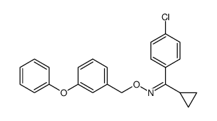 (4-Chloro-phenyl)-cyclopropyl-methanone O-(3-phenoxy-benzyl)-oxime Structure