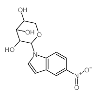 1H-Indole, 1-.alpha.-L-arabinopyranosyl-5-nitro- structure