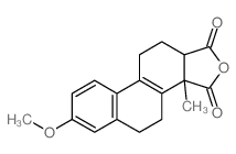 7-methoxy-3a-methyl-5,10,11,11a-tetrahydro-4H-naphtho[2,1-e][2]benzofuran-1,3-dione结构式