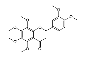 5,6,7,8,3',4'-hexamethoxyl-flavanone structure