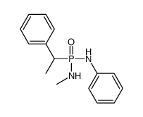 N-[methylamino(1-phenylethyl)phosphoryl]aniline结构式