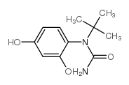 (9CI)-N-(2,4-二羟基苯基)-N-(1,1-二甲基乙基)-脲结构式