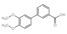 3',4'-dimethoxybiphenyl-3-carboxylic acid structure