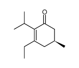 (S)-3-ethyl-2-isopropyl-5-methylcyclohex-2-enone Structure