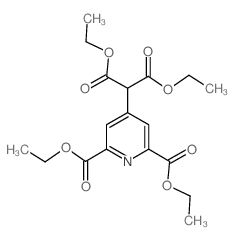 diethyl 4-(2-ethoxy-1-(ethoxycarbonyl)-2-oxoethyl)pyridine-2,6-dicarboxylate (en)2,6-Pyridinedicarboxylic acid, 4-[2-ethoxy-1-(ethoxycarbonyl)-2-oxoethyl]-, diethyl ester (en)结构式