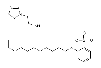 2-(4,5-dihydroimidazol-1-yl)ethanamine,2-dodecylbenzenesulfonic acid Structure