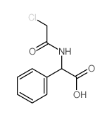2-[(2-chloroacetyl)amino]-2-phenyl-acetic acid structure
