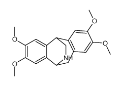 2,3,7,8-tetramethoxy-10,11-dihydro-5H-10,5-azaethano-dibenzo[a,d]cycloheptene Structure