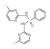 Phosphonic diamide,N,N'-bis(4-chloro-2-pyrimidinyl)-P-phenyl-结构式