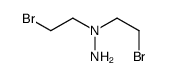 1,1-bis(2-bromoethyl)hydrazine结构式