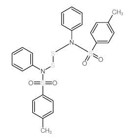 4-methyl-N-[(4-methylphenyl)sulfonyl-phenyl-amino]disulfanyl-N-phenyl-benzenesulfonamide Structure