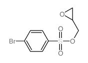 2-[(4-bromophenyl)sulfonyloxymethyl]oxirane结构式