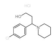 1-Piperidinepropanol, g-(4-chlorophenyl)-, hydrochloride(1:1)结构式
