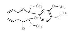 2-(3,4-dimethoxyphenyl)-3-hydroxy-2,3-dimethoxy-chroman-4-one structure