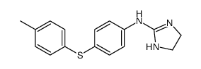 N-[4-(4-methylphenyl)sulfanylphenyl]-4,5-dihydro-1H-imidazol-2-amine Structure
