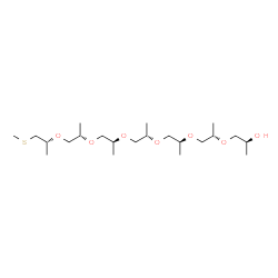 4,7,10,13,16,19-Hexamethyl-5,8,11,14,17,20-hexaoxa-2-thiatricosan-22-ol Structure