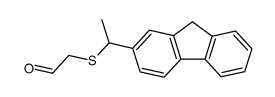 2-((1-(9H-fluoren-2-yl)ethyl)thio)acetaldehyde结构式