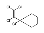 7-chloro-7-(1,2,2-trichloroethenyl)bicyclo[4.1.0]heptane结构式
