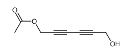 6-hydroxy-2,4-hexadiynyl acetate Structure