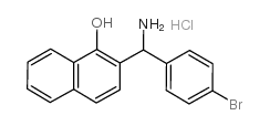 2-[AMINO-(4-BROMO-PHENYL)-METHYL]-NAPHTHALEN-1-OL HYDROCHLORIDE结构式